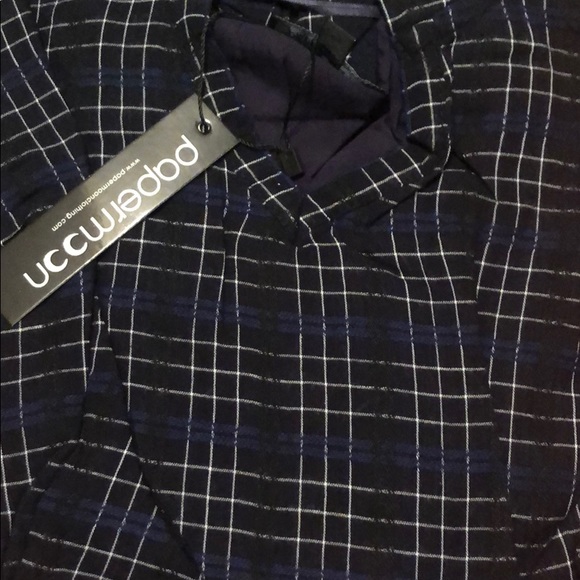 SALE ♥️ Hooded plaid tunic dress in Navy. New 🌟 - Picture 3 of 3